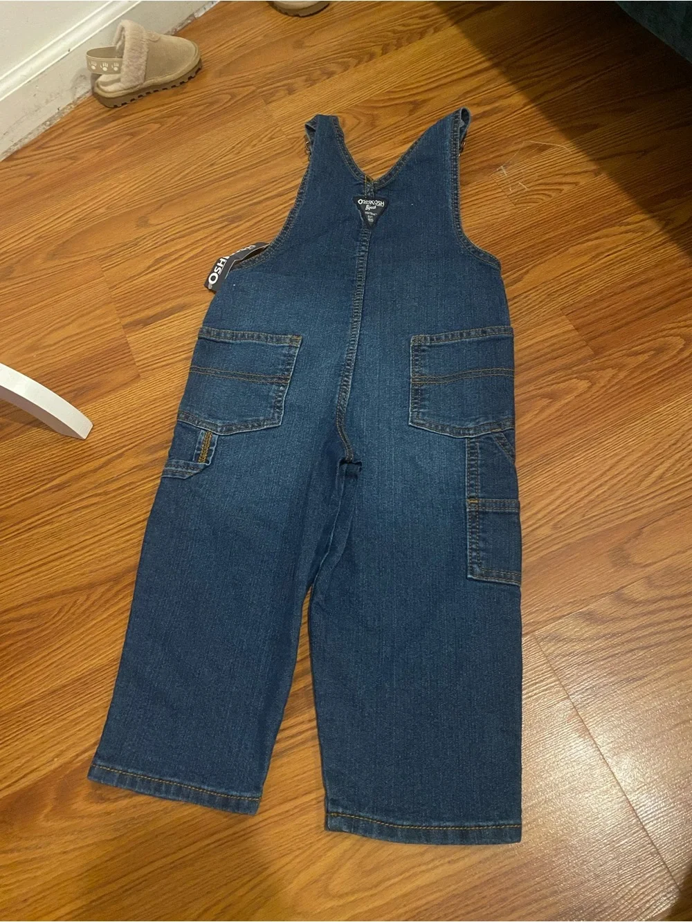 OshKosh B'gosh Dark Blue Denim Overalls for Kids